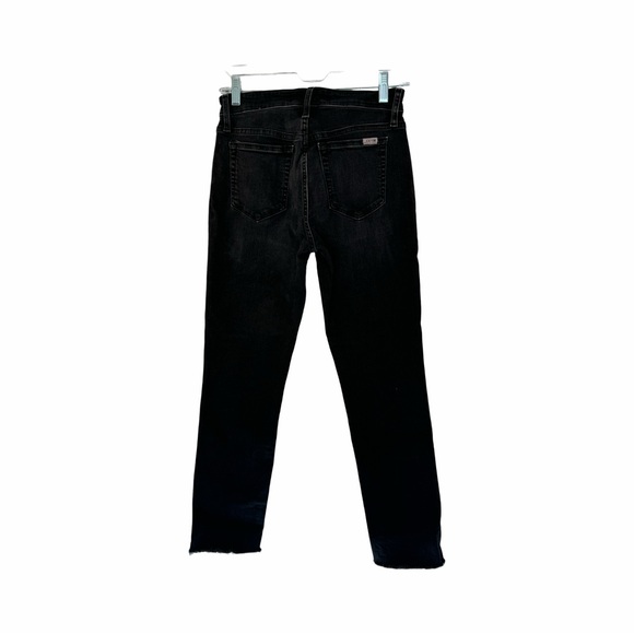 Joe’s jeans black mid rise straight ankle frayed hem size 27 waist - Picture 4 of 8